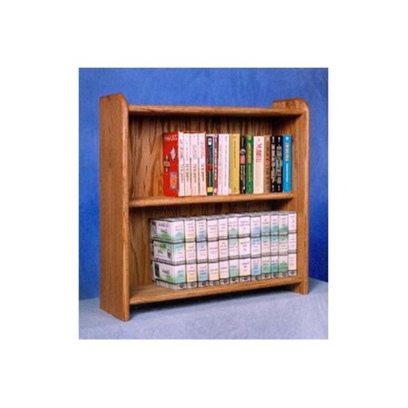 WOOD SHED Solid Oak Cabinet for DVDs, VHS tapes, books and more WO599544